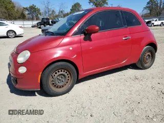 2012 FIAT 500 Pop with VIN 3C3CFFDR9CT381480, listed as a Copart auction lot 48307505 with 131,229 mi miles and Salvage Title. Bid and sale history available at carsss.com. Image 1.