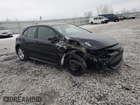 2021 Toyota Corolla Hatchback SE with VIN JTNB4MBE6M3109785, listed as a Copart auction lot 43927255 with 75,012 mi miles and Non Repairable. Bid and sale history available at carsss.com. Image 4.