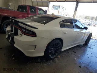 2022 Dodge Charger Scat Pack with VIN 2C3CDXGJ0NH221288, listed as a Copart auction lot 88990755 with 20,384 mi miles and Salvage Title. Bid and sale history available at carsss.com. Image 3.