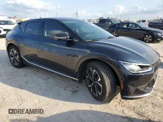 2022 Kia EV6 Wind with VIN KNDC3DLC5N5072954, listed as a Copart auction lot 79964454 with 15,577 mi miles and Salvage Title. Bid and sale history available at carsss.com. Image 4.