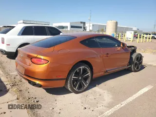 2020 Bentley Continental GT First Edition with VIN SCBCG2ZG6LC076719, listed as a Copart auction lot 42977755 with 21,017 mi miles and Salvage title. Bid and sale history available at DreamBid. Image 3.
