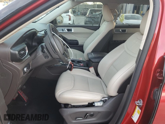 2020 Ford Explorer Platinum with VIN 1FM5K8HC7LGB80498, listed as a Copart auction lot 84075354 with 53,302 mi miles and Salvage Title. Bid and sale history available at carsss.com. Image 7.