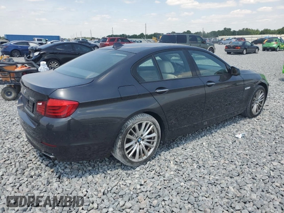 2012 BMW 5 Series 550i with VIN WBAFR9C58CDV59205, listed as a Copart auction lot 53656755 with 122,445 mi miles and Salvage Title. Bid and sale history available at carsss.com. Image 3.