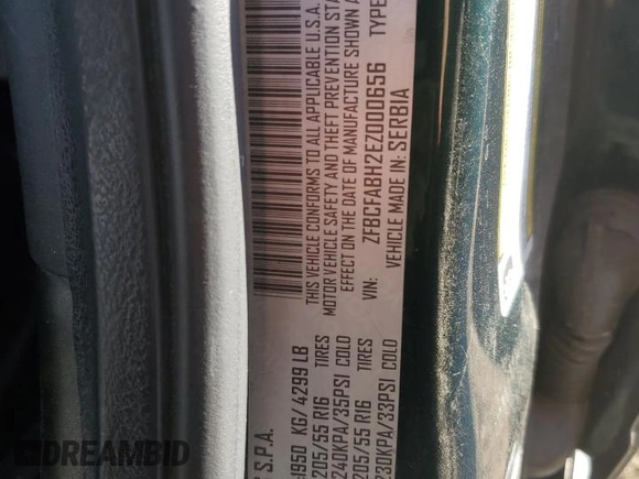 2014 FIAT 500L Easy with VIN ZFBCFABH2EZ000656, listed as a Copart auction lot 86087774 with 116,272 mi miles and Salvage Title. Bid and sale history available at carsss.com. Image 13.