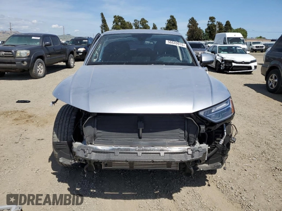 2023 Audi Q5 S line Premium Plus with VIN WA1EAAFY9P2134441, listed as a Copart auction lot 56649915 with 13,392 mi miles and Salvage title. Bid and sale history available at DreamBid. Image 5.