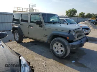 2018 Jeep Wrangler JK Unlimited Sport S with VIN 1C4HJWDG6JL921570, listed as a Copart auction lot 68415044 with 121,501 mi miles and Salvage Title. Bid and sale history available at carsss.com. Image 4.