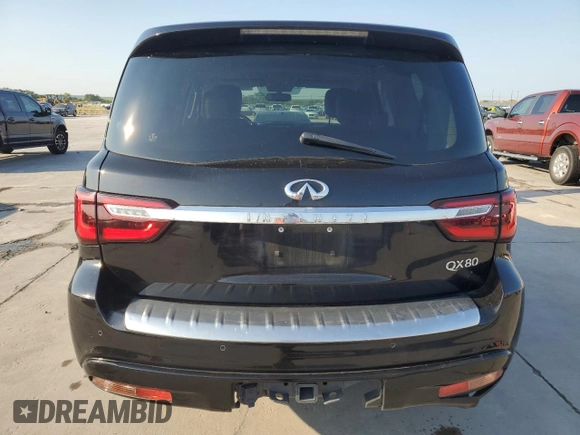 2019 Infiniti QX80 LUXE with VIN JN8AZ2NF9K9683385, listed as a Copart auction lot 62363624 with 95,335 mi miles and Clean Title. Bid and sale history available at carsss.com. Image 6.
