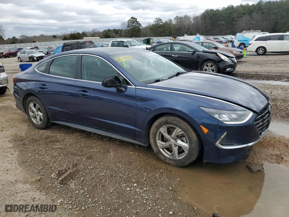 2021 Hyundai Sonata SE with VIN 5NPEG4JA7MH070460, listed as a Copart auction lot 47884045 with 82,088 mi miles and Salvage Title. Bid and sale history available at carsss.com. Image 4.
