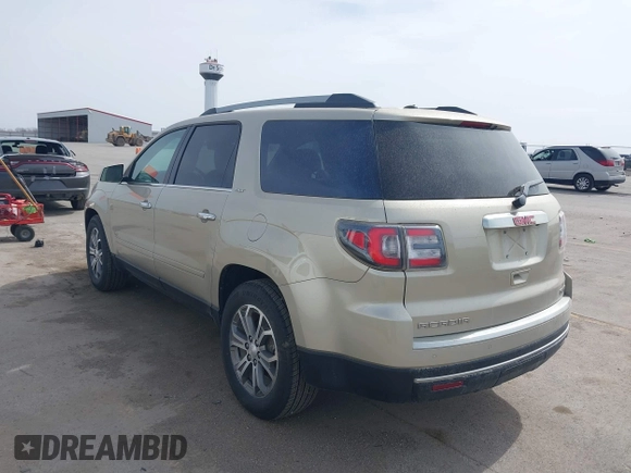 2015 GMC Acadia SLT with VIN 1GKKVRKD0FJ379667, listed as a IAAI auction lot 41828326 with 160,599 mi miles. Bid and sale history available at carsss.com. Image 3.
