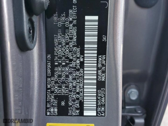 2013 Toyota Highlander Hybrid with VIN JTEBC3EH8D2013049, listed as a Copart auction lot 84560324 with 128,529 mi miles and Salvage Title. Bid and sale history available at carsss.com. Image 14.