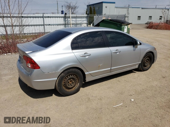 2008 Honda Civic LX with VIN 2HGFA16548H103317, listed as a Copart auction lot 53805405 with 168,899 mi miles and Salvage Title. Bid and sale history available at DreamBid. Image 3.