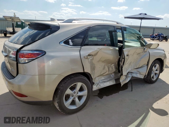 2015 Lexus RX 350 with VIN 2T2BK1BA0FC277207, listed as a Copart auction lot 58078575 with 93,713 mi miles and Salvage title. Bid and sale history available at DreamBid. Image 3.