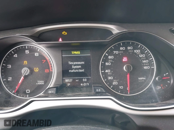 2016 Audi A4 Premium Plus with VIN WAUFFAFLXGN010321, listed as a IAAI auction lot 41510019 with 98,537 mi miles. Bid and sale history available at carsss.com. Image 7.