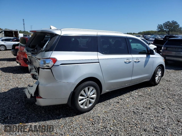 2018 Kia Sedona EX with VIN KNDMC5C12J6346656, listed as a Copart auction lot 48195155 with Not Provided miles and Salvage Title. Bid and sale history available at carsss.com. Image 3.