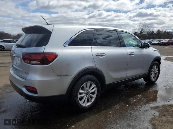 2019 Kia Sorento LX with VIN 5XYPGDA39KG554676, listed as a Copart auction lot 47882225 with 55,448 mi miles and Salvage Title. Bid and sale history available at carsss.com. Image 3.