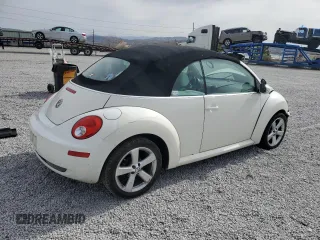 2007 Volkswagen Beetle Triple White with VIN 3VWFF31Y07M417301, listed as a Copart auction lot 53110605 with Not Provided miles and Salvage Title. Bid and sale history available at DreamBid. Image 3.