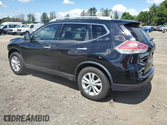 2016 Nissan Rogue SV with VIN KNMAT2MV6GP649753, listed as a Copart auction lot 60516504 with 98,381 mi miles and Salvage Title. Bid and sale history available at carsss.com. Image 2.