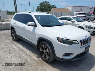 2019 Jeep Cherokee Limited with VIN 1C4PJLDB8KD402904, listed as a IAAI auction lot 42107306 with 96,677 mi miles and . Bid and sale history available at DreamBid. Image 1.