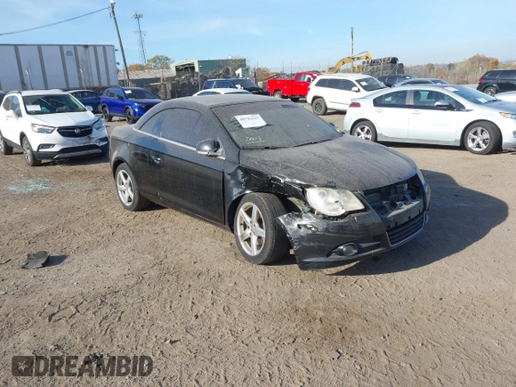 2007 Volkswagen Eos with VIN WVWCA71F47V025065, listed as a IAAI auction lot 40722131 with 158,576 mi miles and . Bid and sale history available at DreamBid. Image 1.