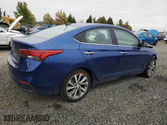 2021 Hyundai Accent Limited with VIN 3KPC34A67ME152725, listed as a Copart auction lot 74799464 with 24,519 mi miles and Salvage Title. Bid and sale history available at carsss.com. Image 3.