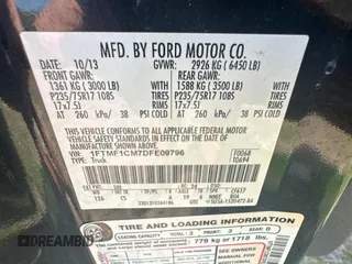 2013 Ford F-150 XL with VIN 1FTMF1CM7DFE09796, listed as a Copart auction lot 44408095 with 67,872 mi miles and Clean title. Bid and sale history available at DreamBid. Image 10.