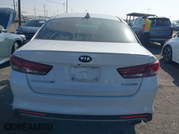 2016 Kia Optima SX Turbo with VIN 5XXGW4L2XGG043934, listed as a IAAI auction lot 40451940 with 86,386 mi miles and . Bid and sale history available at carsss.com. Image 16.