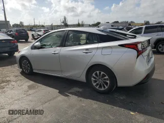 2022 Toyota Prius L Eco with VIN JTDKAMFU7N3155884, listed as a Copart auction lot 51472135 with 38,356 mi miles and Salvage Title. Bid and sale history available at carsss.com. Image 2.