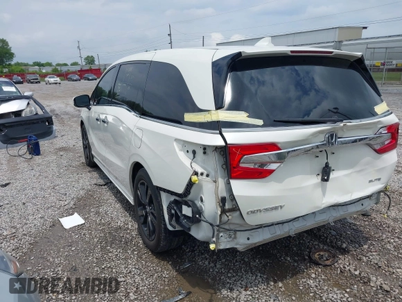 2019 Honda Odyssey Elite z VIN 5FNRL6H95KB104816, wystawiony jako IAAI lot #42232490 z przebiegiem 77 465 mil mil oraz . Historia ofert i sprzedaży dostępna na DreamBid. Obrazek 3.
