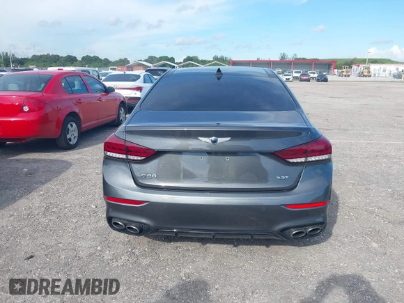 2018 Genesis G80 Sport z VIN KMHGN4JB1JU219160, wystawiony jako IAAI lot #40423005 z przebiegiem 44 011 mil mil oraz . Historia ofert i sprzedaży dostępna na DreamBid. Obrazek 16.
