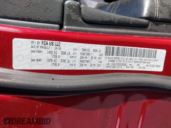2017 Jeep Grand Cherokee Altitude z VIN 1C4RJFAG3HC683261, wystawiony jako IAAI lot #41624592 z przebiegiem 70 291 mil mil oraz . Historia ofert i sprzedaży dostępna na DreamBid. Obrazek 9.