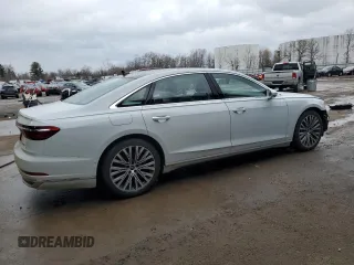 2021 Audi A8 with VIN WAU8DAF84MN016847, listed as a Copart auction lot 49464765 with 29,676 mi miles and Salvage Title. Bid and sale history available at carsss.com. Image 3.