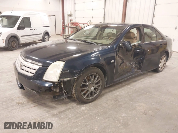 2005 Cadillac STS with VIN 1G6DC67AX50201697, listed as a IAAI auction lot 41822466 with 122,089 mi miles. Bid and sale history available at carsss.com. Image 2.