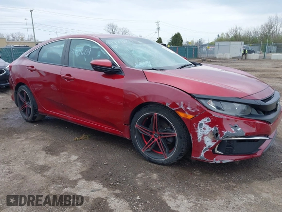 2020 Honda Civic LX with VIN 2HGFC2F69LH541980, listed as a IAAI auction lot 41981609 with 75,458 mi miles and . Bid and sale history available at DreamBid. Image 6.