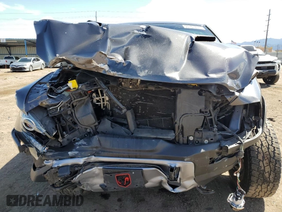 2017 Ram 1500 Rebel with VIN 1C6RR7YTXHS573922, listed as a Copart auction lot 55161855 with 53,516 mi miles and Salvage title. Bid and sale history available at DreamBid. Image 5.