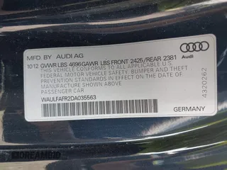 2013 Audi A5 Premium Plus z VIN WAULFAFR2DA035563, wystawiony jako IAAI lot #42385141 z przebiegiem 133 795 mil mil oraz . Historia ofert i sprzedaży dostępna na DreamBid. Obrazek 9.