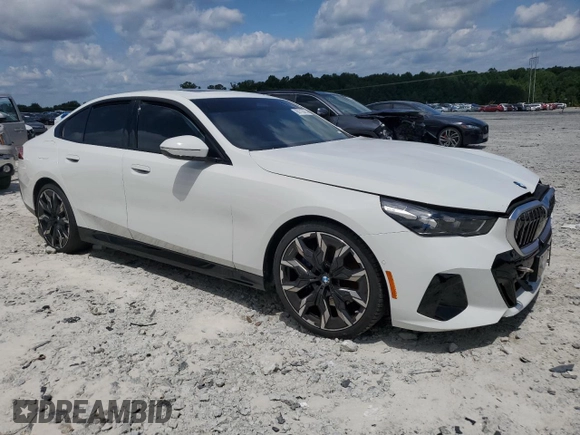 2024 BMW 5 Series 540i xDrive with VIN WBA63FJ04RCS00990, listed as a Copart auction lot 60112415 with Not provided miles and Salvage title. Bid and sale history available at DreamBid. Image 4.