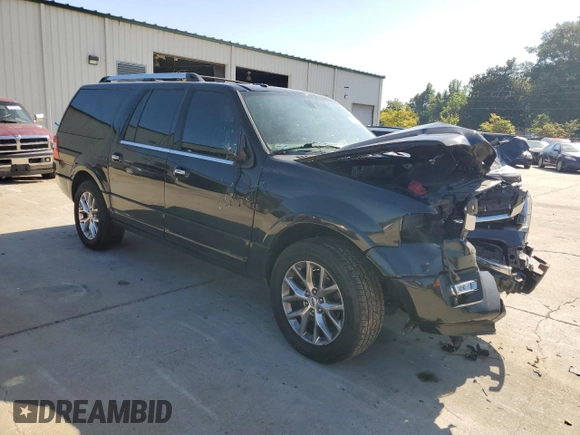 2015 Ford Expedition Max Limited with VIN 1FMJK1KT9FEF44144, listed as a Copart auction lot 68634894 with 81,211 mi miles and Salvage Title. Bid and sale history available at carsss.com. Image 4.
