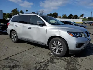 2017 Nissan Pathfinder SV with VIN 5N1DR2MN5HC646262, listed as a Copart auction lot 45595615 with 158,504 mi miles and Salvage Title. Bid and sale history available at carsss.com. Image 4.