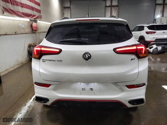 2020 Buick Encore GX Essence with VIN KL4MMGSL3LB088776, listed as a Copart auction lot 45129465 with 36,270 mi miles and Salvage Title. Bid and sale history available at carsss.com. Image 6.
