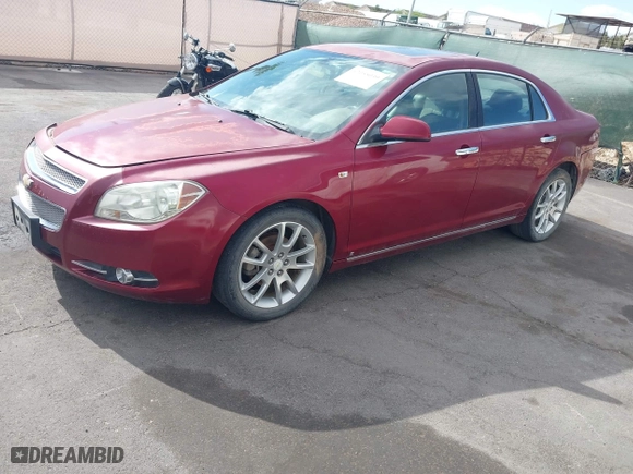 2008 Chevrolet Malibu LTZ with VIN 1G1ZK57708F150175, listed as a IAAI auction lot 42055039 with 179,876 mi miles. Bid and sale history available at carsss.com. Image 2.