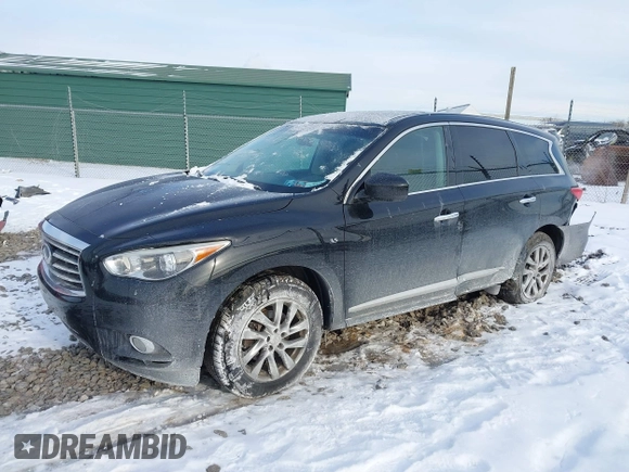 2015 Infiniti QX60 with VIN 5N1AL0MM3FC501539, listed as a IAAI auction lot 41363316 with 172,242 mi miles. Bid and sale history available at carsss.com. Image 2.