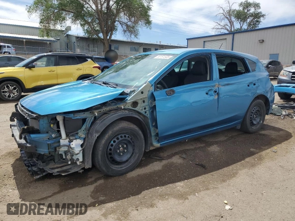 2017 Subaru Impreza with VIN 4S3GTAA66H3723148, listed as a Copart auction lot 58191505 with 75,524 mi miles and Salvage title. Bid and sale history available at DreamBid. Image 1.