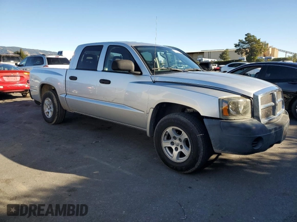 2007 Dodge Dakota SLT with VIN 1D7HE48K47S103248, listed as a Copart auction lot 82744094 with 126,126 mi miles and Salvage Title. Bid and sale history available at DreamBid. Image 4.