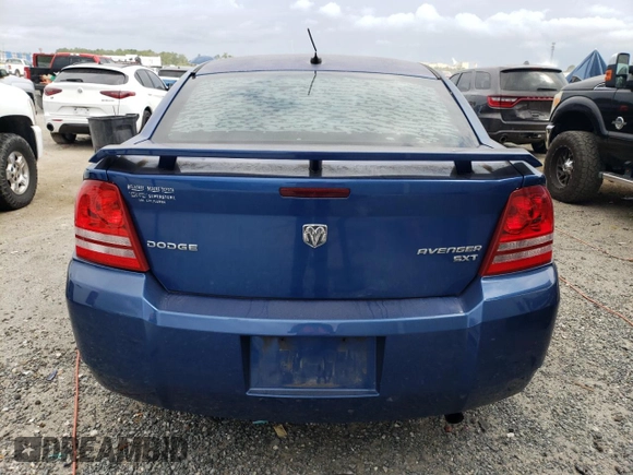 2009 Dodge Avenger SXT with VIN 1B3LC56B59N522814, listed as a Copart auction lot 54594675 with 219,711 mi miles and Salvage Title. Bid and sale history available at carsss.com. Image 6.