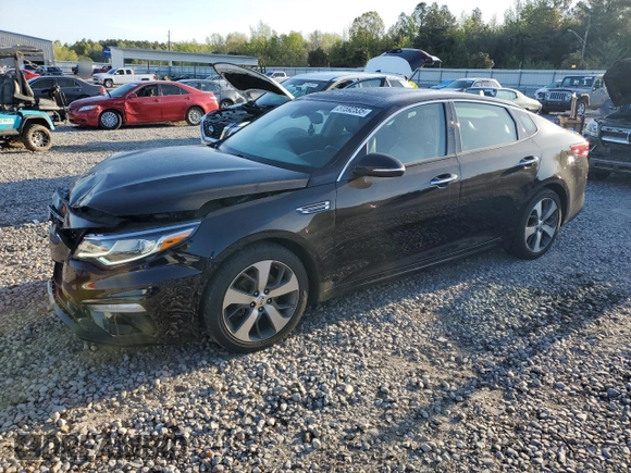 2019 Kia Optima LX with VIN 5XXGT4L36KG375315, listed as a Copart auction lot 51592535 with 53,103 mi miles and Salvage Title. Bid and sale history available at carsss.com. Image 1.