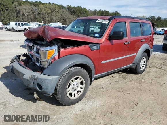 2008 Dodge Nitro SXT with VIN 1D8GU28K48W252817, listed as a Copart auction lot 49583855 with 218,194 mi miles and Salvage Title. Bid and sale history available at carsss.com. Image 1.