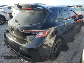2022 Toyota Corolla Hatchback SE with VIN JTND4MBE1N3180631, listed as a Copart auction lot 76296614 with 39,690 mi miles and Salvage Title. Bid and sale history available at carsss.com. Image 3.