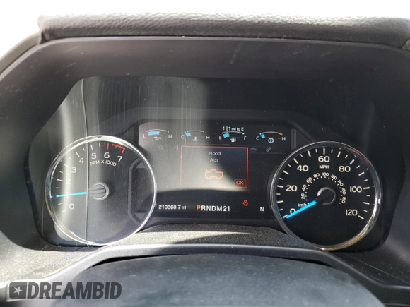 2016 Ford F-150 XLT with VIN 1FTEW1EF2GFD48946, listed as a Copart auction lot 58055625 with 210,368 mi miles and Salvage title. Bid and sale history available at DreamBid. Image 9.