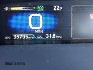 2021 Toyota Prius L Eco with VIN JTDKAMFU9M3135117, listed as a IAAI auction lot 41579736 with 35,795 mi miles and . Bid and sale history available at DreamBid. Image 16.