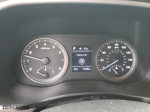 2020 Hyundai Tucson Sport with VIN KM8J33AL2LU204510, listed as a Copart auction lot 85321534 with 73,780 mi miles and Salvage Title. Bid and sale history available at carsss.com. Image 9.